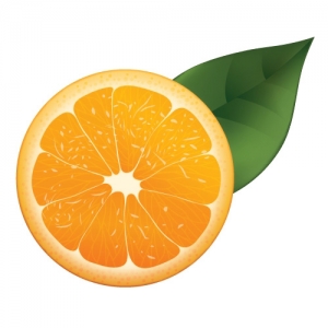 과일 (오렌지 반개, 3차 분류)